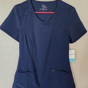 Cherokee Infinity XS Navy Scrub Top